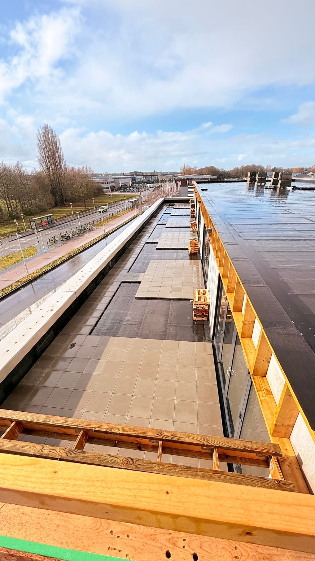 Bitumen dak nieuwbouw